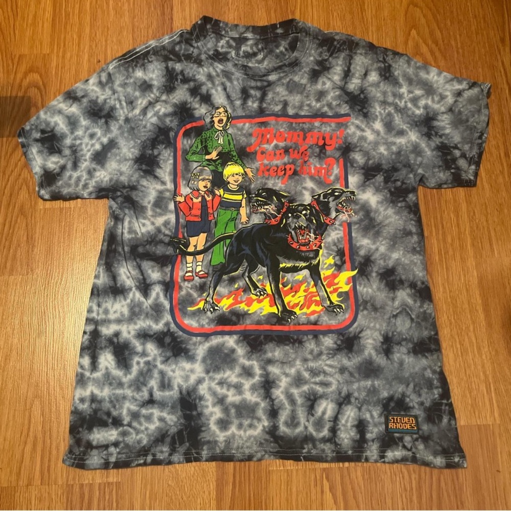 Tie-Dye Dog Graphic Shirt